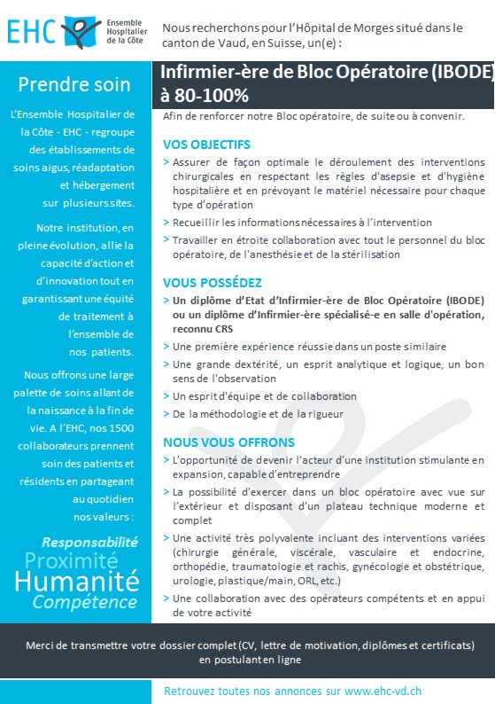 Offre D Emploi Infirmieres